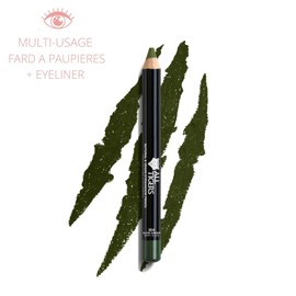 ALL TIGERS - Vegan Eyeshadow - Highly Pigmented - Natural Ingredients - Olive Green Shade "Watch Out I Roar" 304-3-in-1 Eyeliner - Long-Lasting Hold - Cruelty-Free
