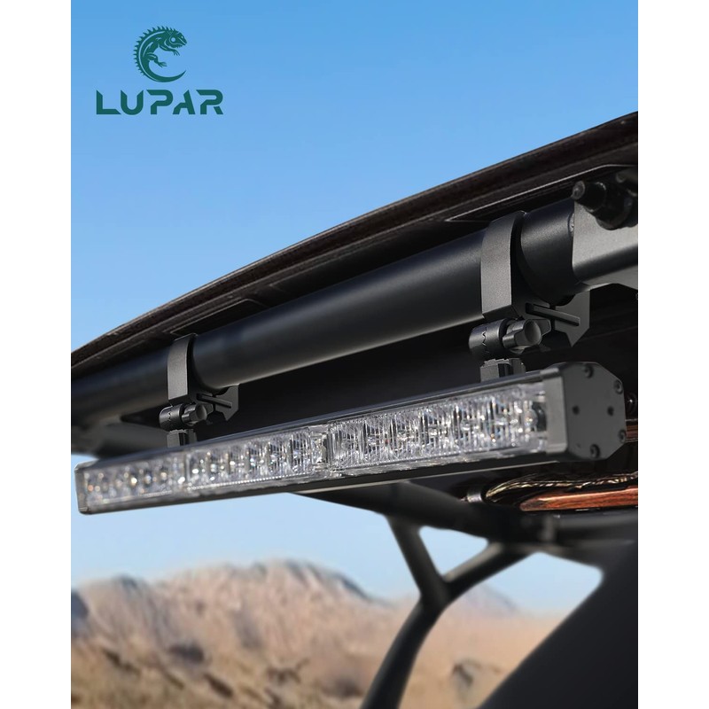 Lupar UTV Chase Lightbars C-Clamp Mounting Bracket Universal Fits 1.75"
