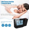 Sonew Projection Alarm Clock, Dimmable LED Digital Clock with 180°