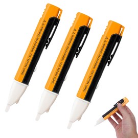 3 PCS Voltage Tester Pen, Volt Stick, Electric Tester Pen, Non Contact Voltage Tester Pen, Electric Tester with Flashlight and Buzzer Voltage Detector Pen Tester Range 90v to 1000v with LED Flashlight