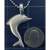 Necklace DOLPHIN Pendant Stainless Ball Chain New Bottlenose Pewter Charm