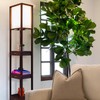 Brightech Maxwell Drawer Edition - Modern Shelf Floor Lamp with