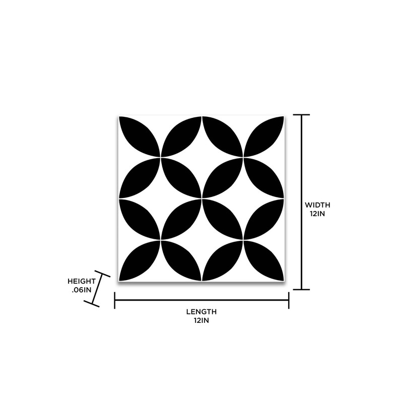 FloorPops Black Starlight Peel & Stick Floor Tiles, FP3301