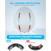 SNOWER Kids Ski Helmet with Goggles Set, Shockproof Durable PC