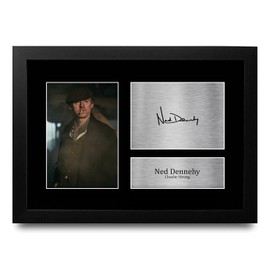 HWC Trading FR A4 Ned Dennehy Peaky Blinders Charlie Gifts Printed Signed Autograph Picture for TV Show Fans - A4 Framed