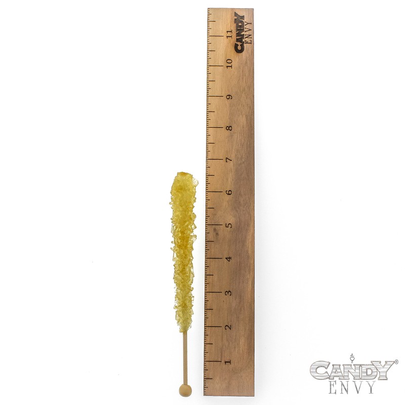 Gold Rock Candy on a Stick - Pack of 24