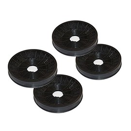 Activated Carbon Filter for Silverline AF 100 Cooker Hood Accessories with Recirculation Operation 4 Pieces (2 Pairs)