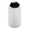 Performance Tool W36012 Chrome 1/4 Drive 6-Point Socket, 3/8