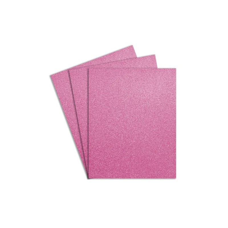 Barrilito Foamy Carta Diamantina Rosa 10 Hojas