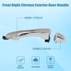 Priprilod Left Driver Side Outside Door Handle Rear Chrome Compatible
