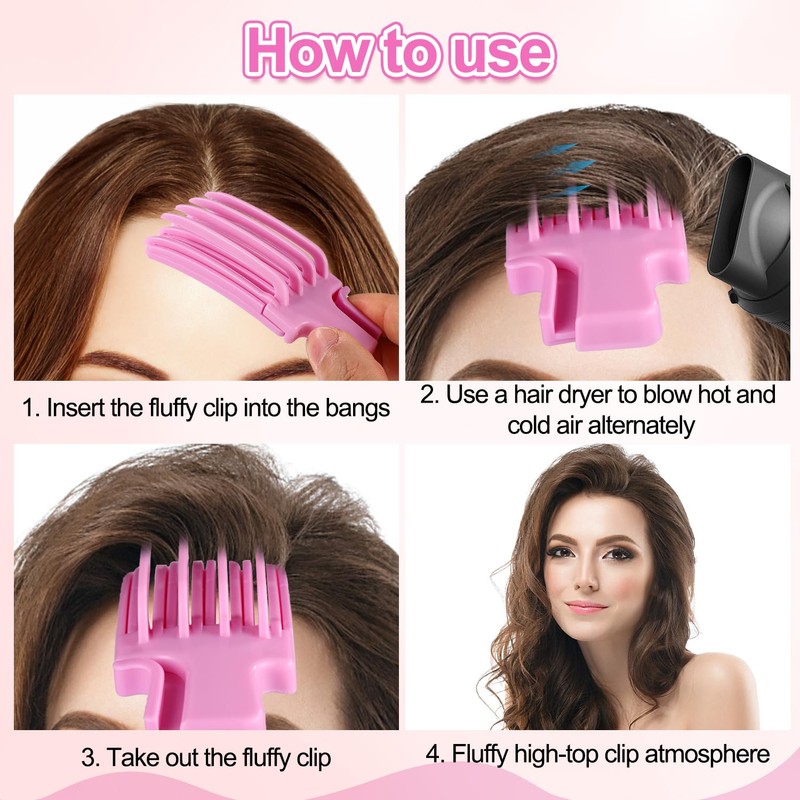 Lyreh Hair Volume Clips, Volumizing Hair Root Lifting Comb Daily