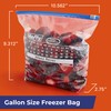 Hefty Calendar Slider Gallon Freezer Bags, 1 Gallon Size Slider