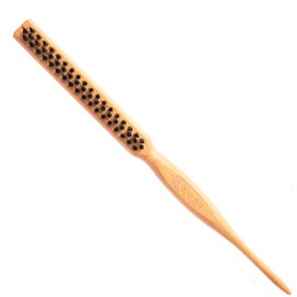 Kobe Professional Hairdresser's Wooden Teasing Brush - Ideal for Wigs & Hair Extensions - Smoothing & Detangling Hair Brush For Stylists, Salons & Home