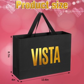 Teenyyou 5 Pcs Spanish 5 Senses Gift Bags for Him 12.6" Espanol Five Senses Large Gift Bags with Handles Five Senses Kraft Paper Shopping Bags with Words for Valentine Wedding Anniversary Birthday