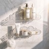 Goklmn 2 Pack Acrylic Shower Caddy No Drilling Adhesive Shower