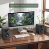 Saiyin Passive Bookshelf Speakers, 2-Way Passive Speakers, 3.5" Woofer &