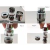 IML Regadera Cuadrada 20cm Acero Inox + Tubo Redondo L