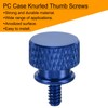 sourcing map 12pcs UNC6-32x6.5mm Knurled Thumb Screw Computer Case Threaded