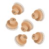 WANGCL 6pcs Rattan Dresser Knobs Handmade Wicker Woven Cabinet Knobs
