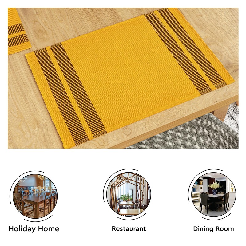 Encasa XO Table Runner and Placemats Set 6 | Fine