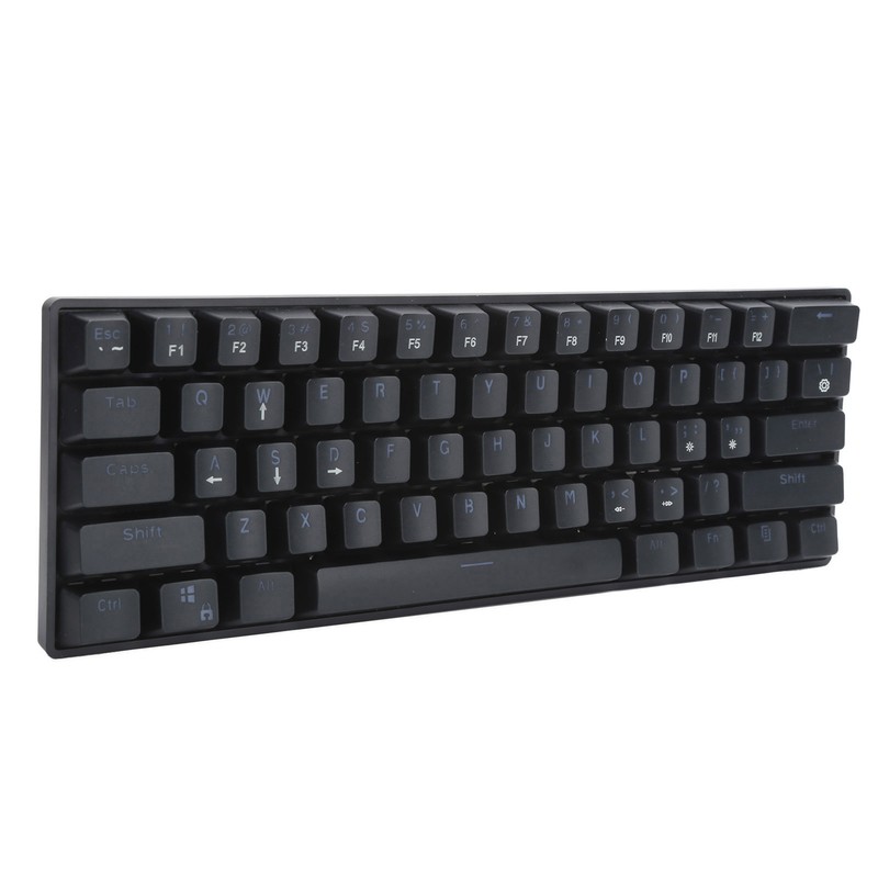 61 Key Wired Mechanical Keyboard LED Backlit Gaming Keyboard with