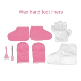Juego de Pies de Mano de Cera,ANGGREK de Cuidado de Spa Juego de Calcetines Juego de Bate de Parafina Franela de Parafina para Mantener el Calor Manoplas de Cera Revestimientos