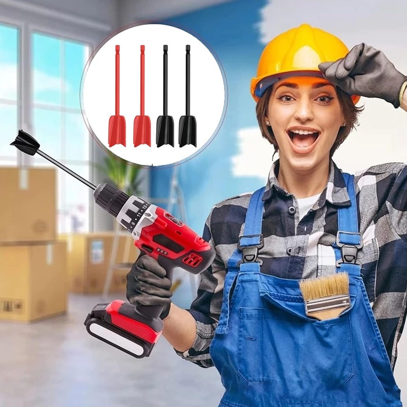 Epoxy Resin Mixer Attachments 4-Pack - Durable Plastic Paddles for