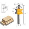 PEALIFFE Bullnose Router Bit Set 1/4 Inch Shank 5PCS, Half