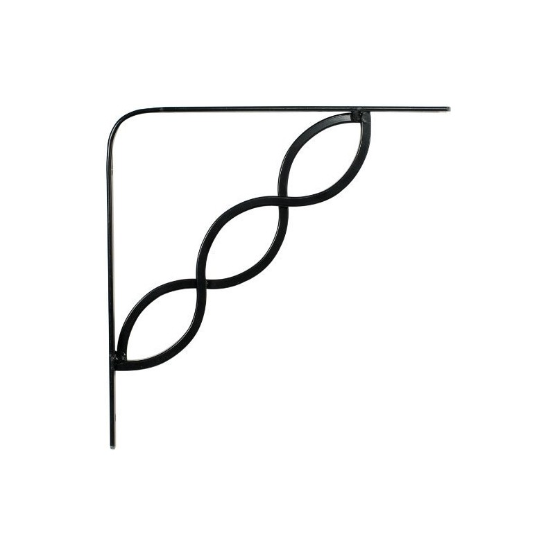 Rubbermaid 1877643 Decorativo, Soporte para Estante, Volutas celtas, Negro, Celtic