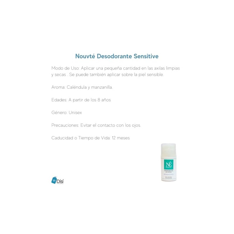 Nouvté Desodorante Natural en Crema Sensitive 65 gr