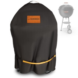 BUSHBOCK® Premium Grill Cover for Kettle Barbecues with Diameter up to 62 cm - Including Weber 47/57 cm - Round Cover with Special Coating - Grill Cover Protective Cover Weatherproof, Tear-Resistant