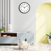 Lumuasky 14 Inch Wall Clock Battery Operated Silent Non-Ticking Large