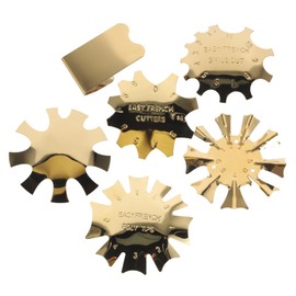 BIUDECO 6pcs Stainless Steel French Nail Art Templates Durable Manicure Supplies for Nail Edges Lightweight Easy to Store French Tip Guide Tools