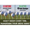 Ball Badge HeightRight Adjustable Golf Tee Height Tool – Precision