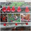 Mebix TRD 10pz Bebedero para Aves, Pollo, Gallina, Codorniz, Gallo,