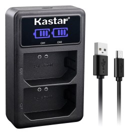 Kastar LED2 Charger & 3 Battery for Alpha a1 Alpha a7CR a6600 a6700 ZV-E1 FX3 FX30