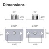 Precision Lock, PLS19BCR, 2-Pack