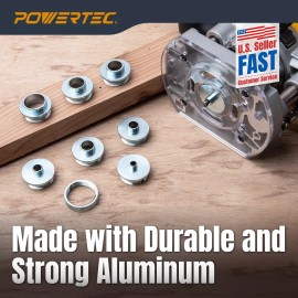 10-Piece Router Template Bushing Guide Set w/Storage Case. Fits Porter Cable ...