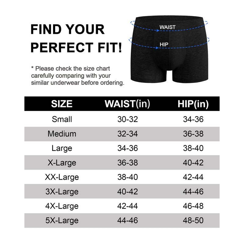 Battewa Mens Incontinence Underwear Washable Reusable Boxer Briefs Leak Proof