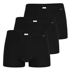Ammann Men's Cotton & More Retro Shorts Pack of 3, black