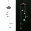 Outdoor Waterproof Solar Panel LED Dragonfly Wind Chimes Home Garden