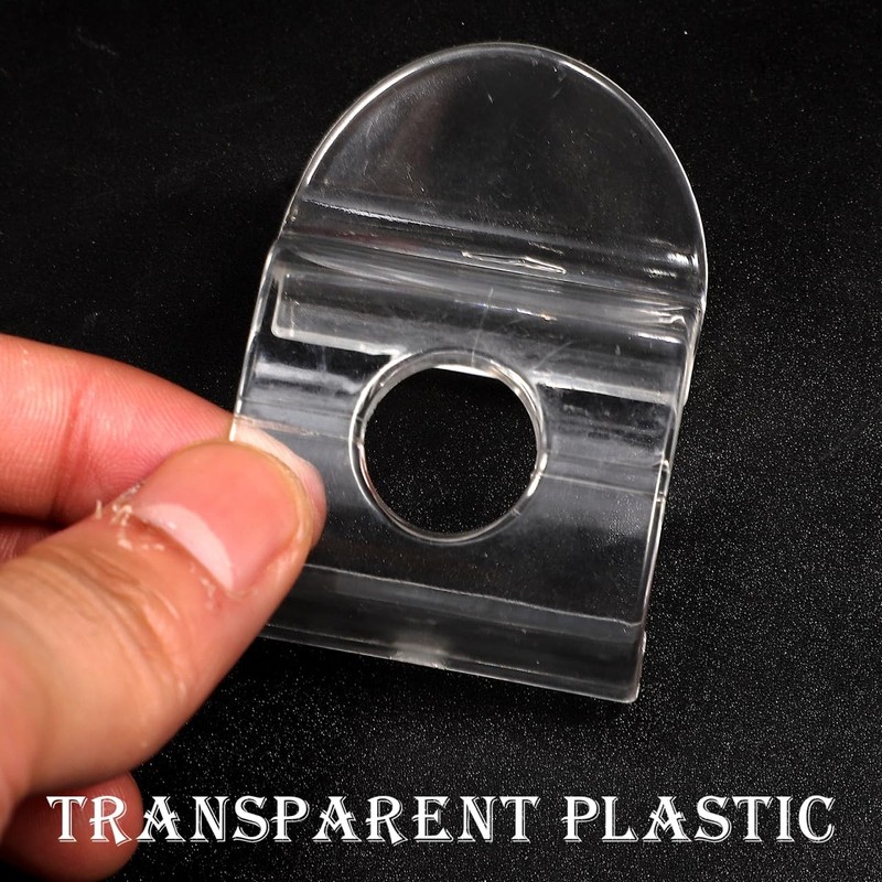 Corhad 4pcs Cordless Shade Handles for Roller Window Shades Transparent