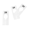 Unbranded Hangers Retail Clothing 2" x 5" Rectangular Plastic Size