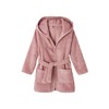 Vertbaudet Children's Bathrobe with Hood, antique pink