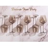 Physkoa Mocha Mousse Color Wine Glasses Set 6-18oz Long Stem