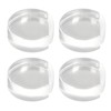 4pcs Transparent Door Stopper Soft Acrylic Door Holder Prevent Impact