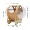 Modern Wooden Spaceship Warm Cozy Pet Beds Space Capsule Wooden