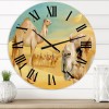 Designart 'Camels In The Desert' Farmhouse wall clock - 16