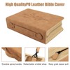 Bible Cases for Woman with Detachable Wristlet Strap,PU Leather Bible