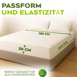 Bestzing- Washable Incontinence Bed Pad - Mattress Protector Waterproof - Bed Pads Incontinence Washable - Mattress Protector - 200 x 160 cm